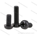 Tornillos phillips de nailon negro M3x6mm